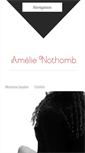 Mobile Screenshot of amelie-nothomb.com